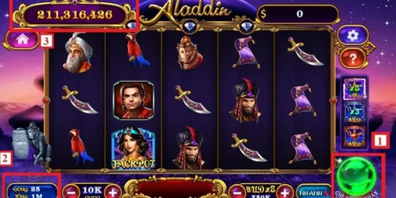 Khám phá các giải thưởng khổng lồ trong Aladdin Wishes