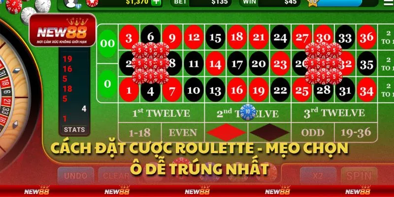 Cách đặt cược Roulette - Mẹo chọn ô dễ trúng nhất